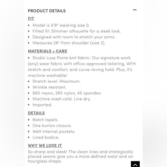 Torrid Chelsea Luxe Ponte Blazer Deep Black Sz 4 (4X/26) - Picture 6 of 16